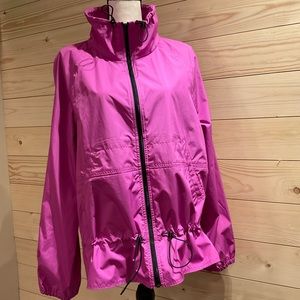 DKNY Jeans Windbreaker Jacket, Pink, size Large, EUC